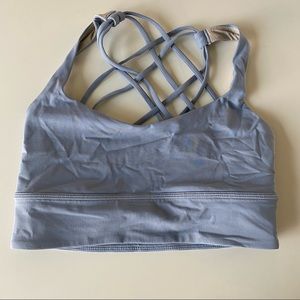 Lululemon Chambray Free to Be Longline Bra sz 8